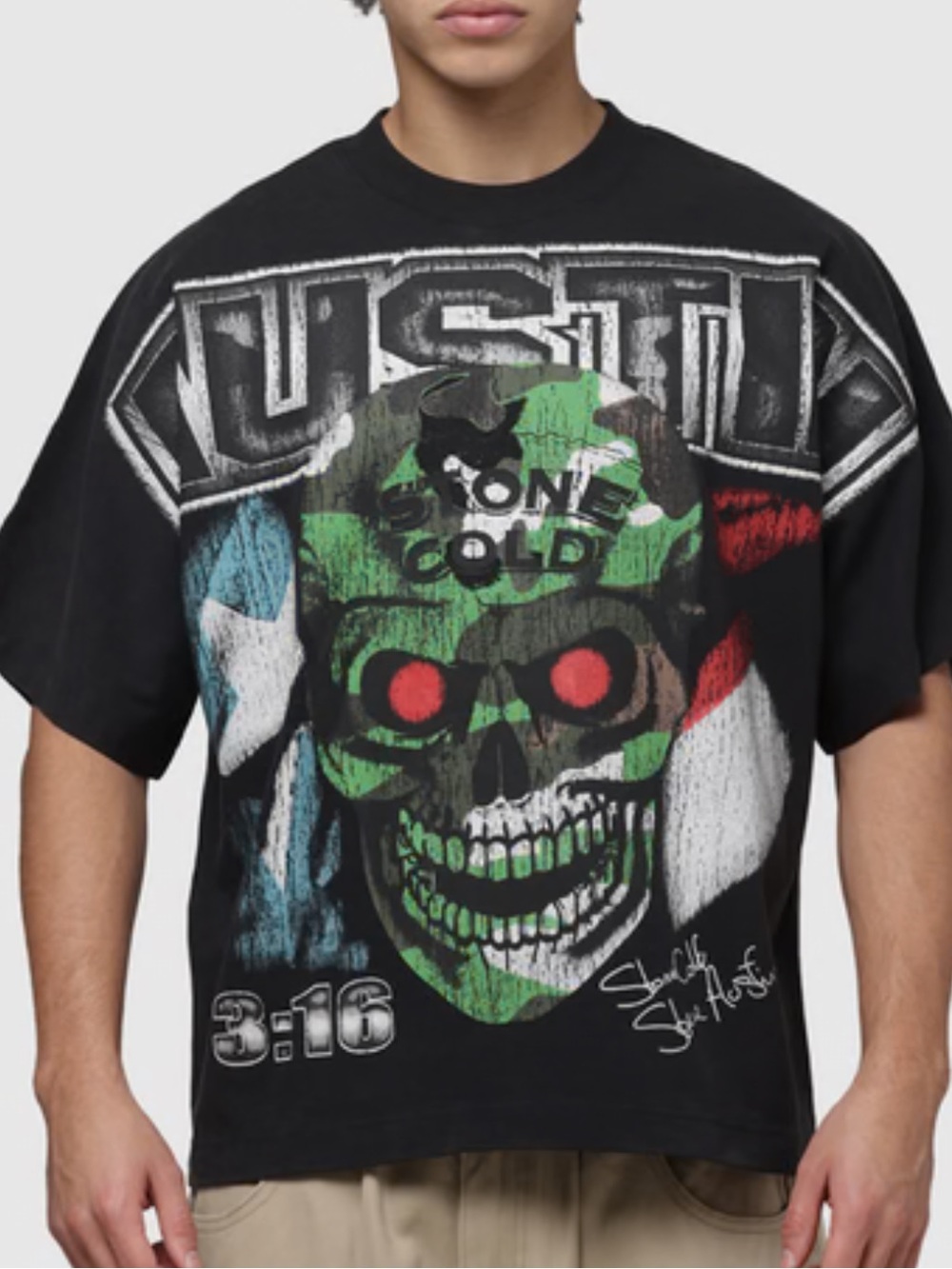 NEW LOITER X WWE STONE COLD VINTAGE T-SHIRT size: M